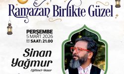 Yazar Sinan Yağmur, Ramazan Ayı Etkinliklerine Konuk Oluyor