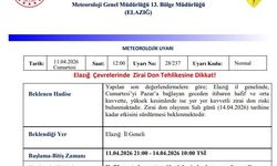 Meteorolojiden Zirai Don Uyarısı