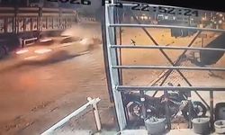 Elazığ’da 4 kişinin yaralandığı kazanın görüntüsü ortaya çıktı