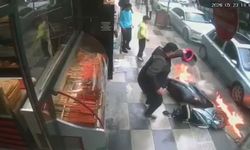Alevlerin arasında kalmaktan son anda kurtuldu
