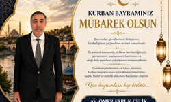 Elazığ İl Genel Meclis Başkanı Av. Ömer Faruk Çelik  Kurban Bayramı Mesajı Yayınladı