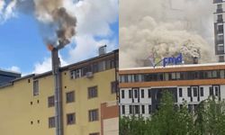 Elazığ'da çıkan baca yangını korkuttu