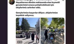 Elazığ'da YKS'ye geciken adayların imdadına polis ekipleri yetişti