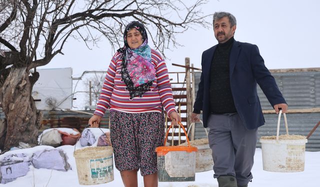 Elazığ'da Besicilerin Kış Mesaisi