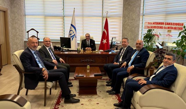 Kurum Başkanlarından SGK İl Müdürü Palaoğlu’na  Ziyaret