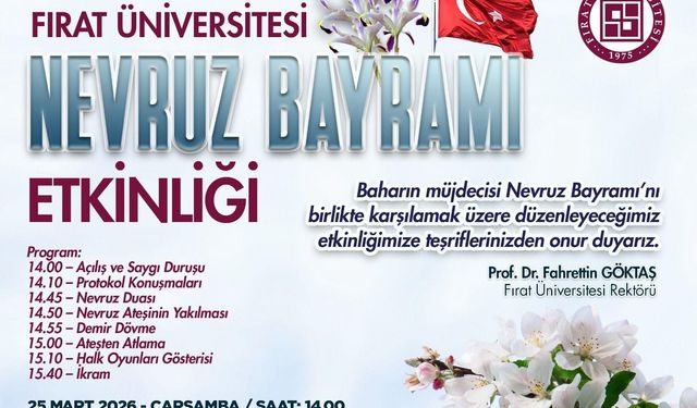 Fırat Üniversitesi’nde Nevruz Coşkusu Başlıyor