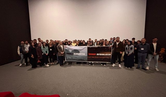 Üniversite öğrencilerinden barış temalı sosyal sorumluluk projesi