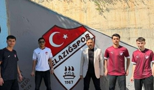 Lise öğrencilerinden Elazığspor'a destek