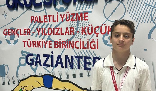 Elazığlı Yüzücü Türkiye Şampiyonu Oldu