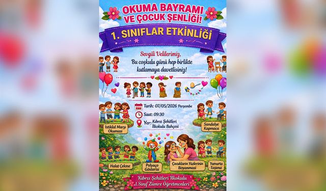 Elazığ’da Okuma Bayramı ve Çocuk Şenliği Düzenlenecek
