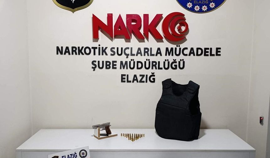 Elazığ’da uyuşturucuyla mücadele: 1 tutuklama