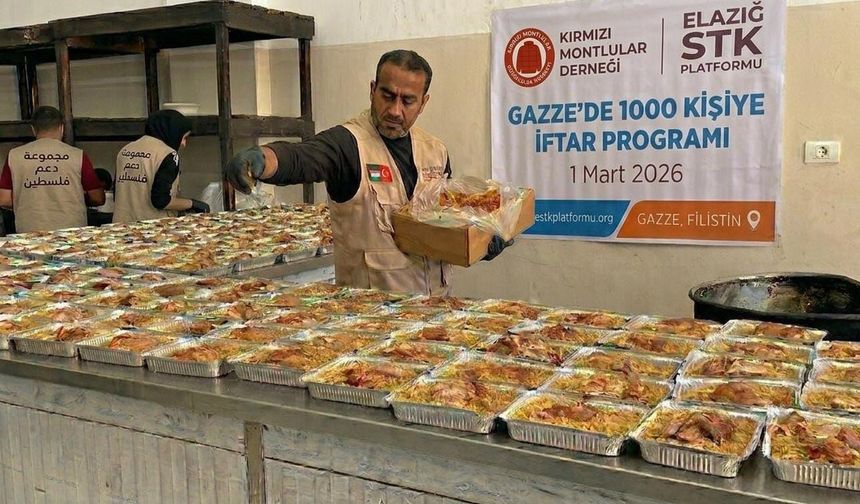 Gazze’de 1000 Kişi Aynı Sofrada Buluştu