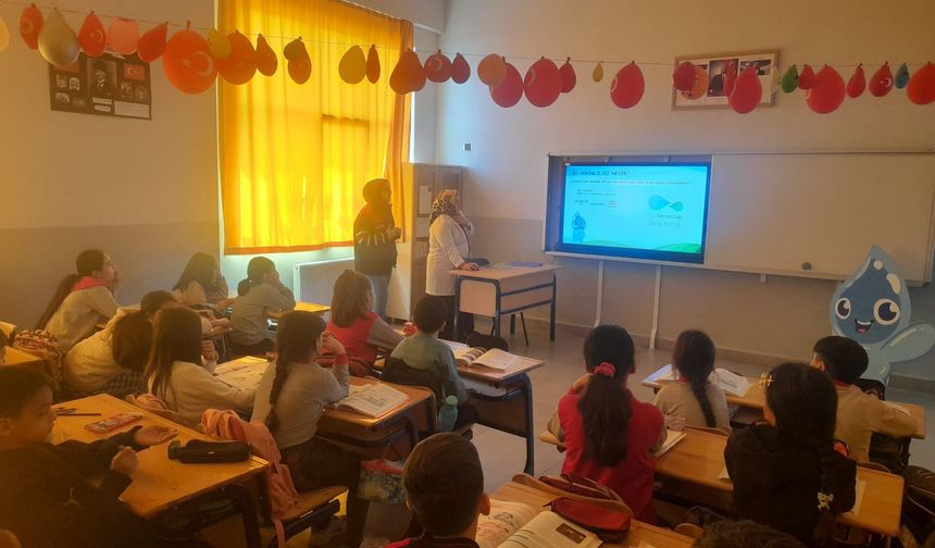 Miniklere “Su Bilinci” Eğitimi