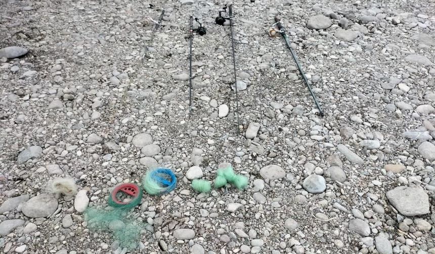 Elazığ'da Kaçak Balık Avlayanlara Operasyon