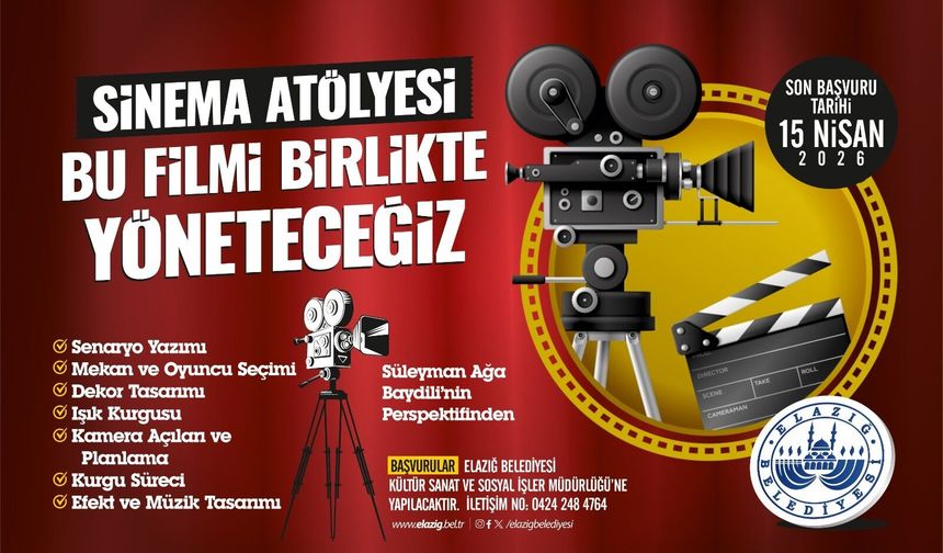 Sinema Atölyesi Çarşamba Günü Başlıyor
