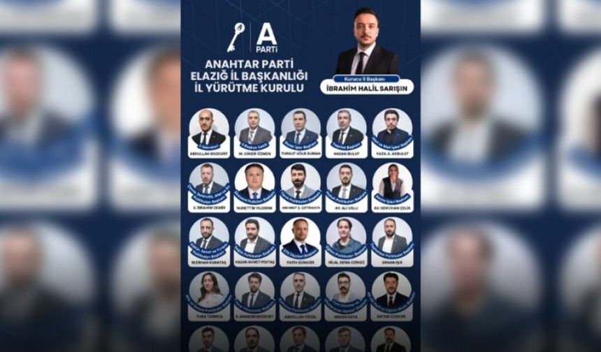 Elazığ’da Yürütme Kurulu Belli Oldu