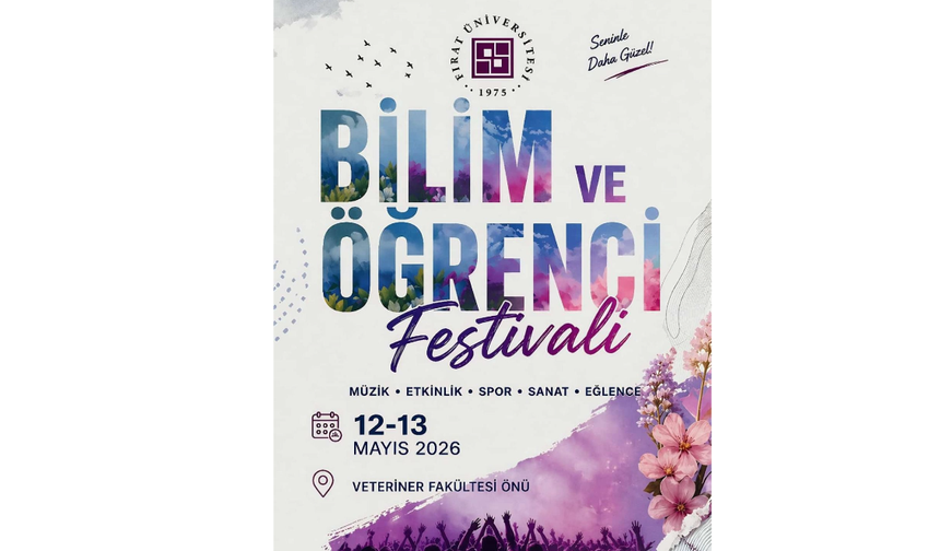 Fırat Üniversitesi’nde Festival Coşkusu Başlıyor: Bilim, Müzik ve Eğlence Bir Arada