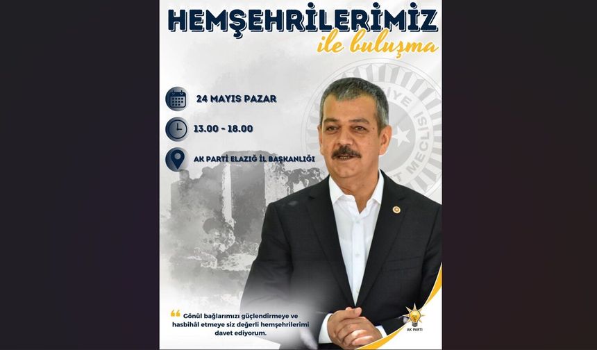 Milletvekili Keleş Hemşehrileriyle Buluşacak
