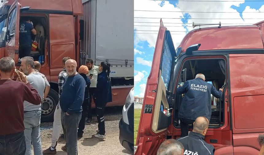 Elazığ’da tır şoförü aracının içinde ölü bulundu