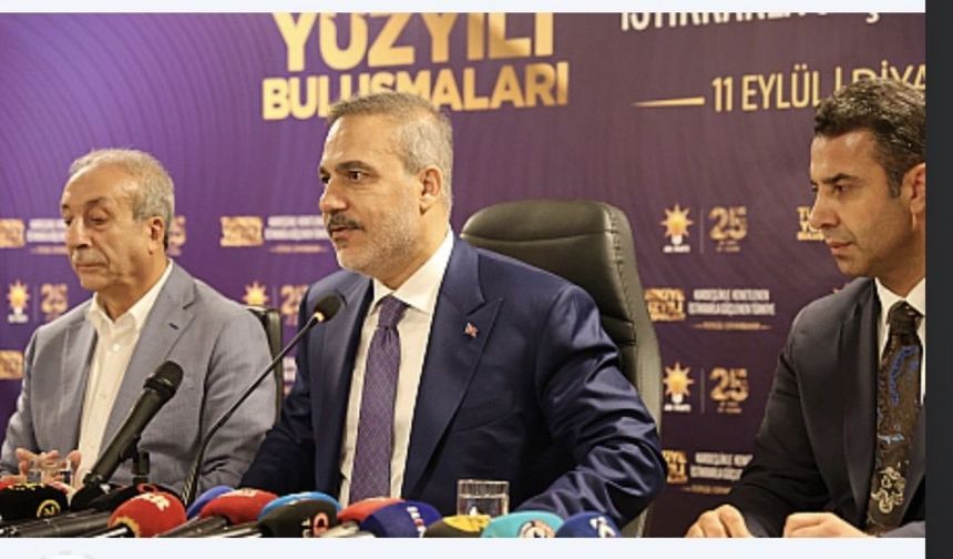 Fidan: 'inşallah terör meselesi ortadan kalkar'