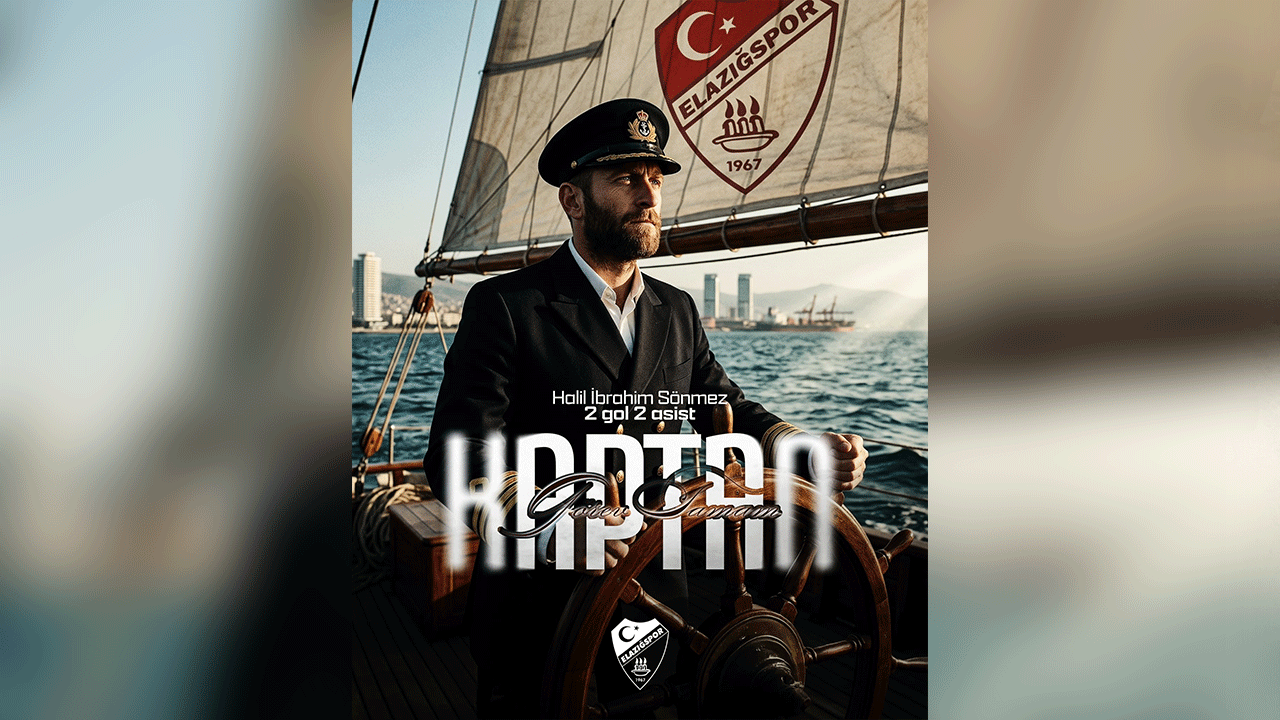 Elazığspor Kaptanı Halil İbrahim’den 2 gol, 2 asist