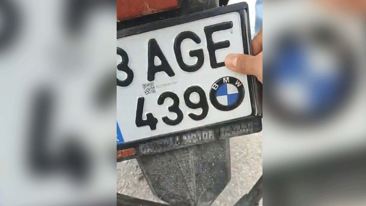 Elazığ'da plakayı kalemle boyayarak değiştiren sürücüye 220 bin lira ceza yazıldı