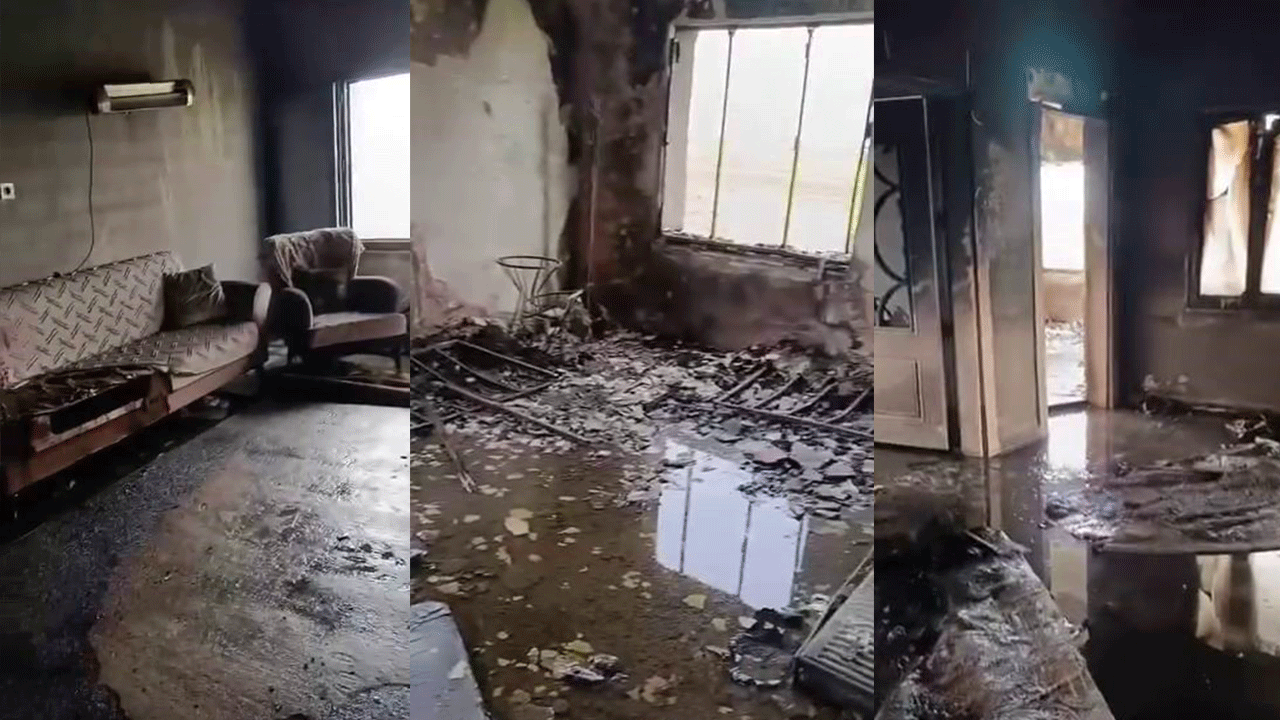 Diyarbakır'da husumet besleyen şahsın evi kundakladığı iddiası