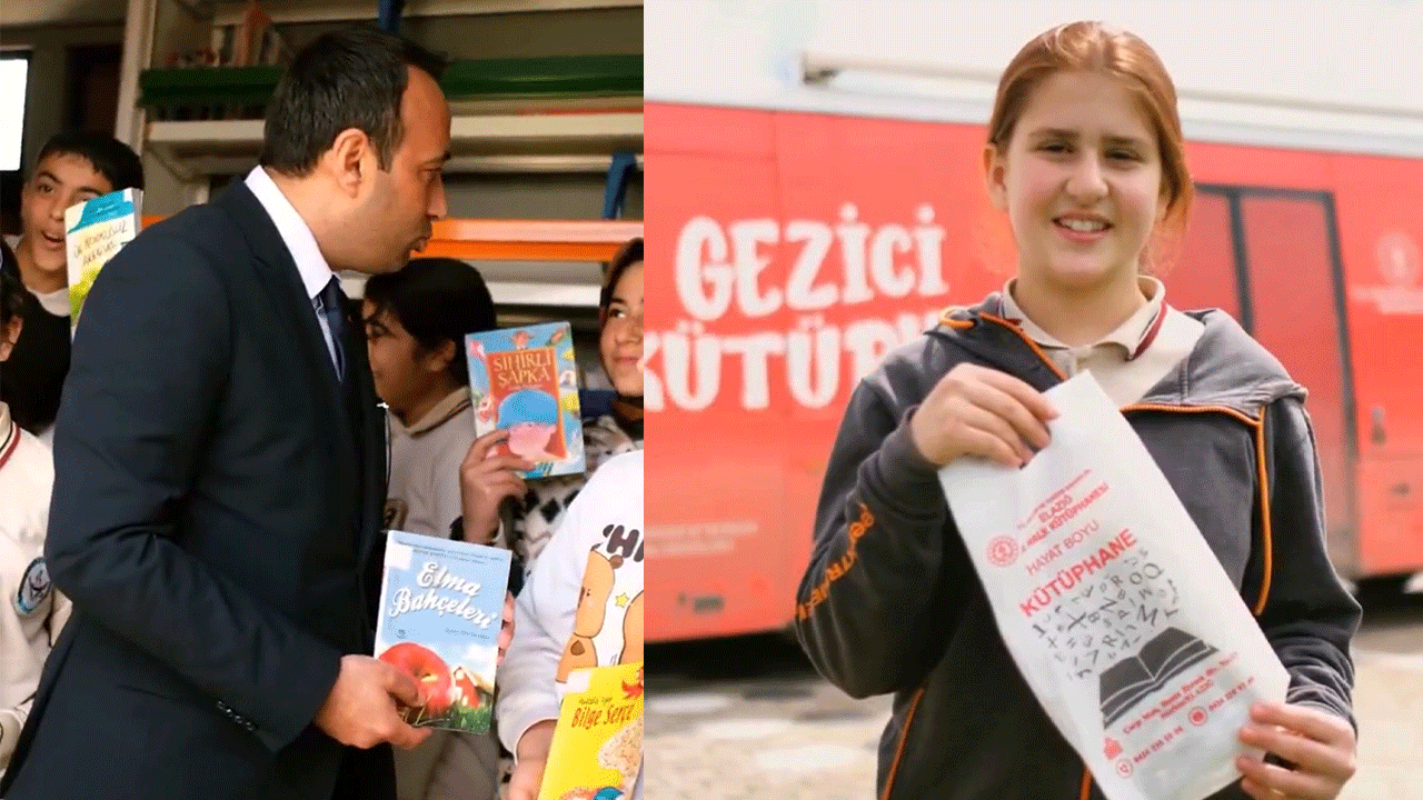 Elazığ’da Gezici Kütüphane Okullarda