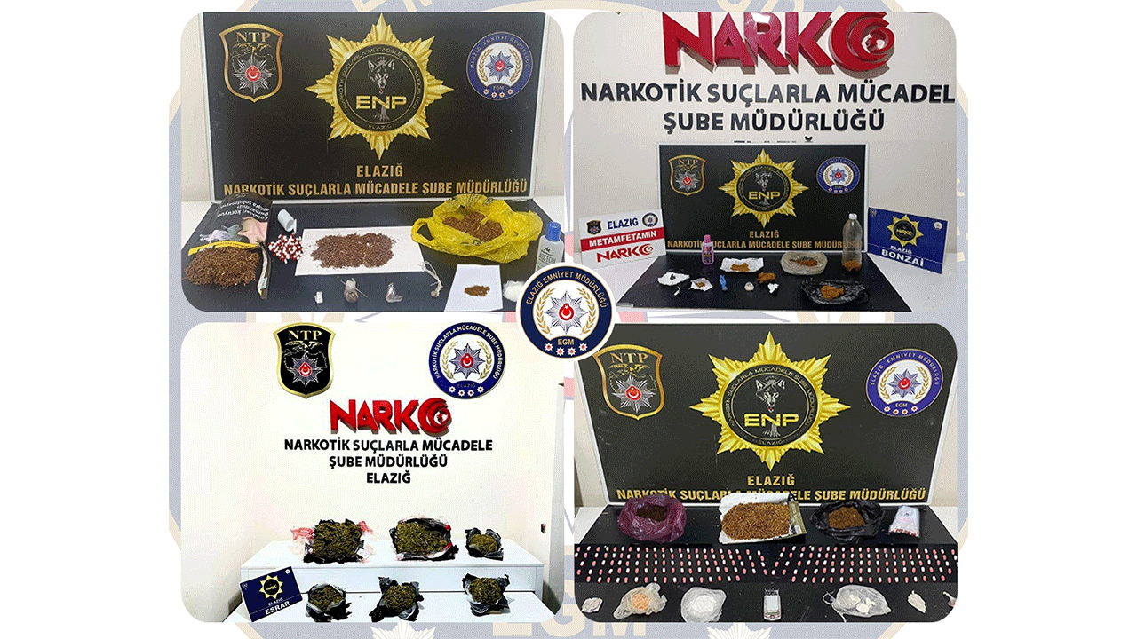 Elazığ’da uyuşturucu operasyonu: 30 tutuklama