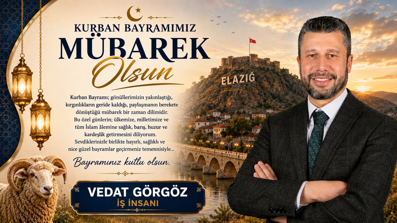 İş İnsanı Vedat Görgöz Kurban Bayramı Mesajı Yayınladı